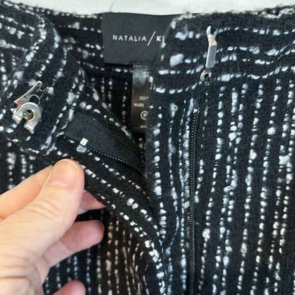 Natalia Kiantoro Bahan Escher pants tweed black/cream size UK8/US4 - Picture 11 of 12